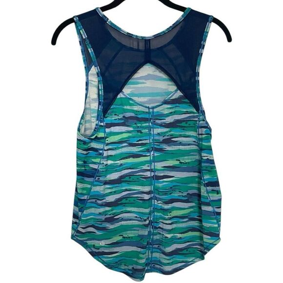 Lululemon Sculpt Tank Seven Wonders Multi / Hero Blue Racerback Size Medium - Picture 6 of 7